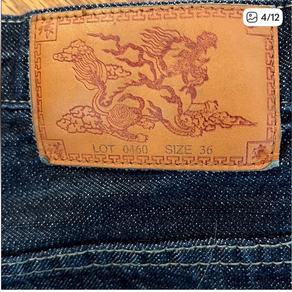 Vans Plaid Flannel and Kanji Premium Vintage Embroidered Jeans Men’s 36x32 - Picture 10 of 14